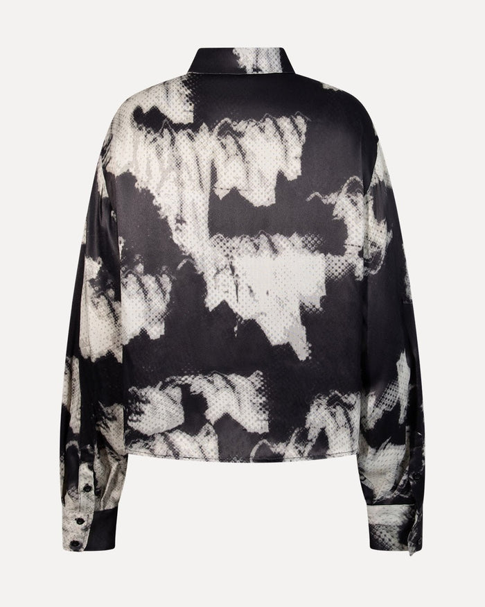 Another Label Bea Shirt Mountains Black