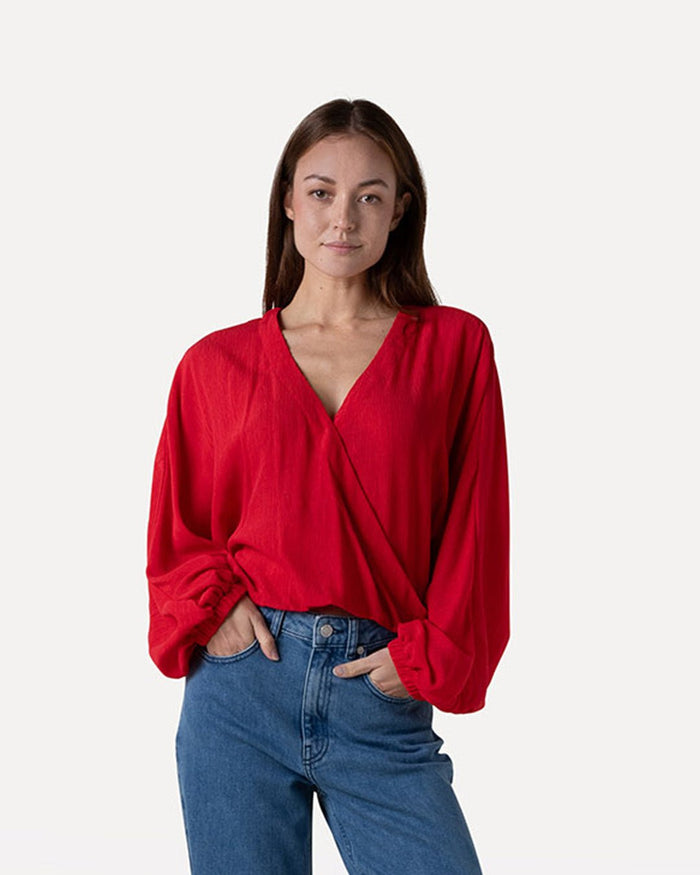 another label Bibi top Flame scarlet