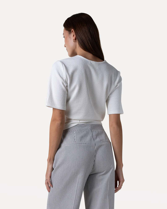 Another Label Bine Top Off-white