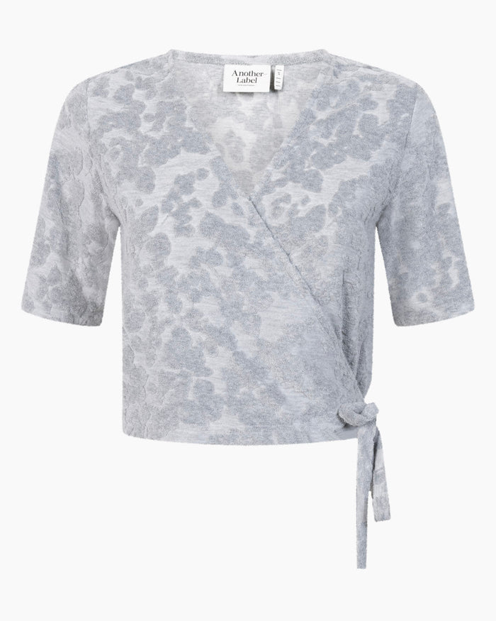 Another Label Bine Toweling Top Grey Melee