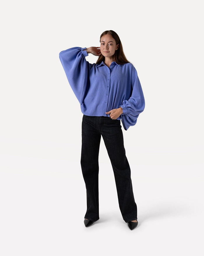 another label Bobby shirt Dahlia purple