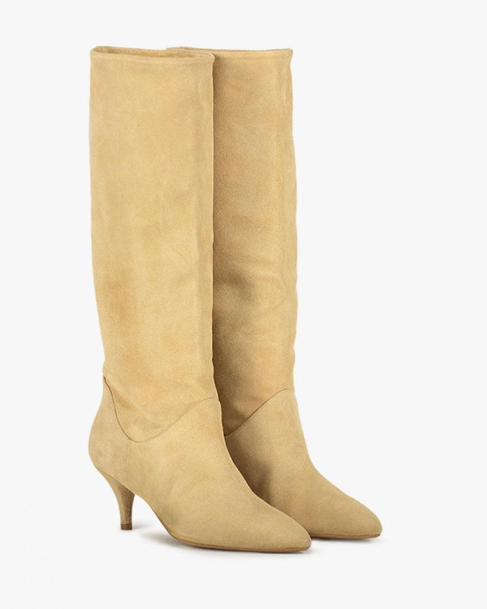 Another Label Bodil Wrinkled Boot Croissant