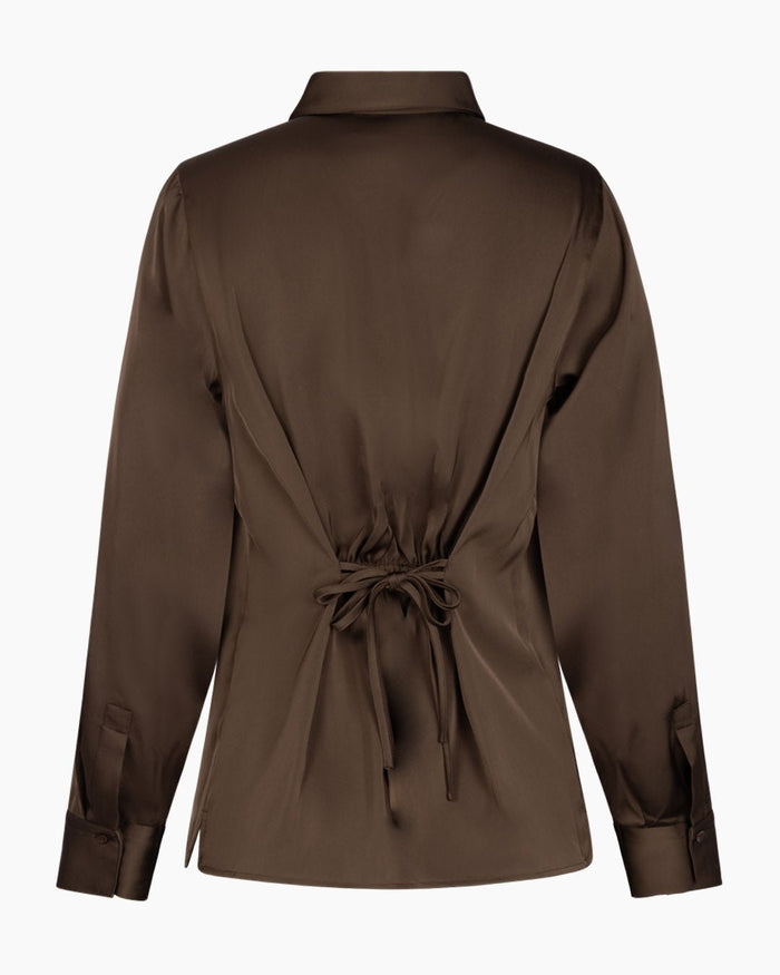 Another Label Caroline Shirt Slate Black