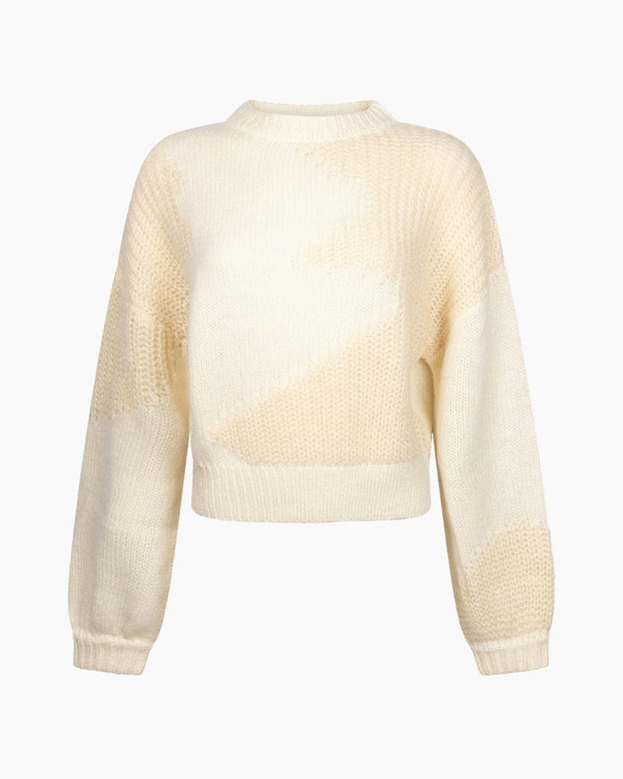 Another Label Cassy Knitted Pull Egg White