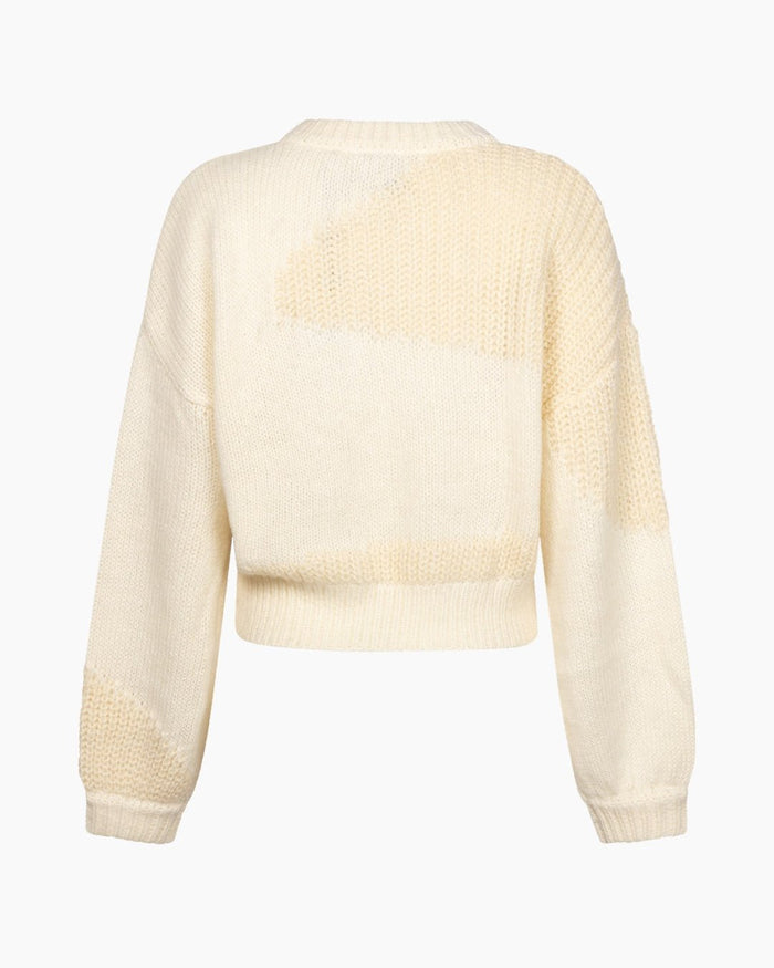 Another Label Cassy Knitted Pull Egg White