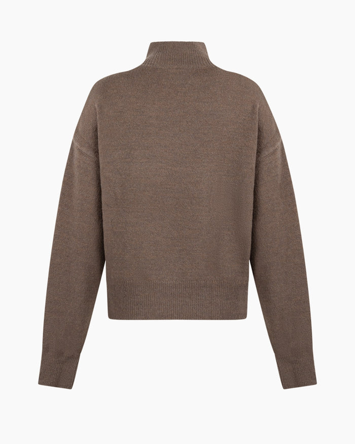 Another Label Chiara Knitted Pull Pine Bark Melee