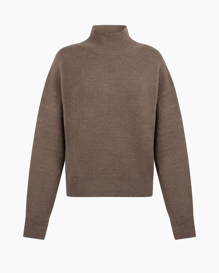 another label Chiara knitted pull Pine bark melee