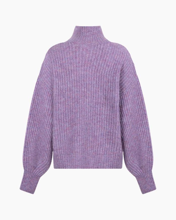Another Label Daly Knitted Pull L/s Dahlia Purple