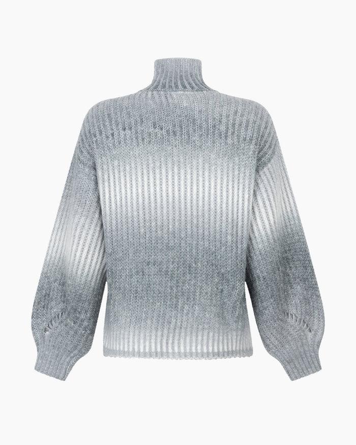 Another Label Daly Knitted Pull Light Grey Melee