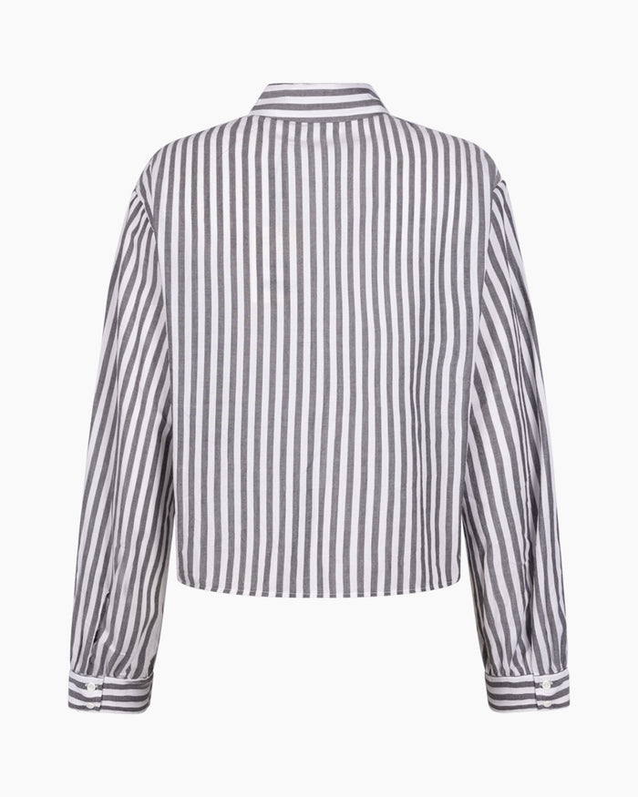 Another Label Diega Shirt Black White Stripe