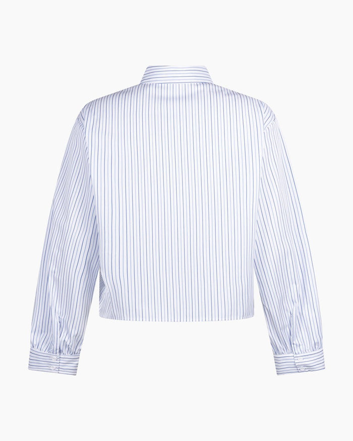 Another Label Diega Shirt Blue White Stripe