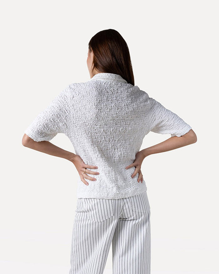 Another Label Eleonora Top Off-white