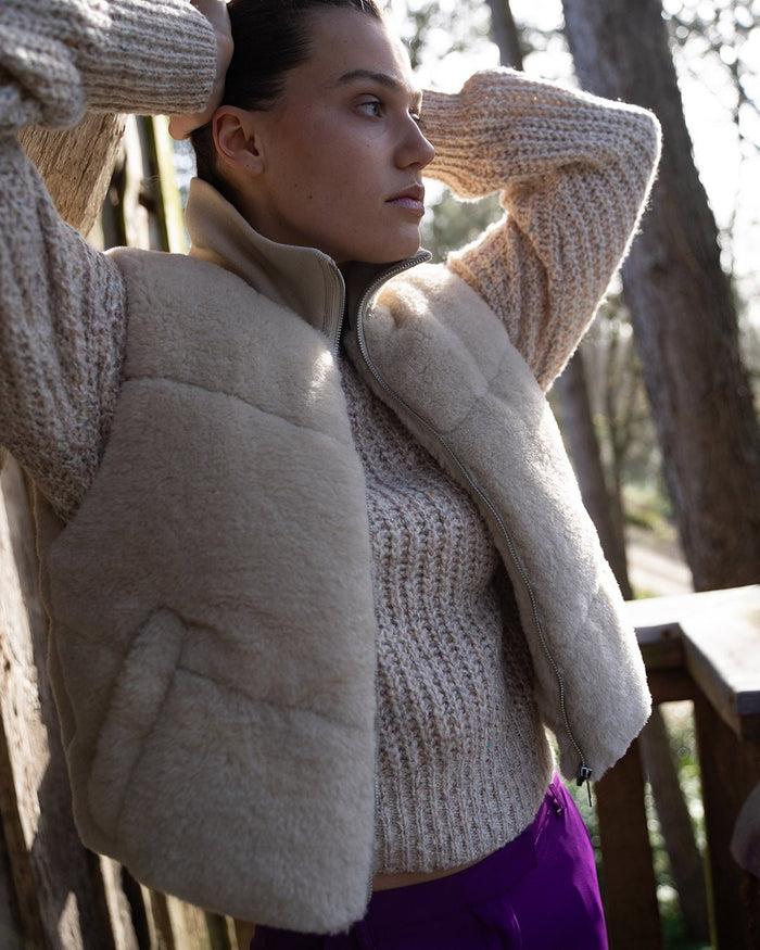 Another Label Ellis Bodywarmer Parchment