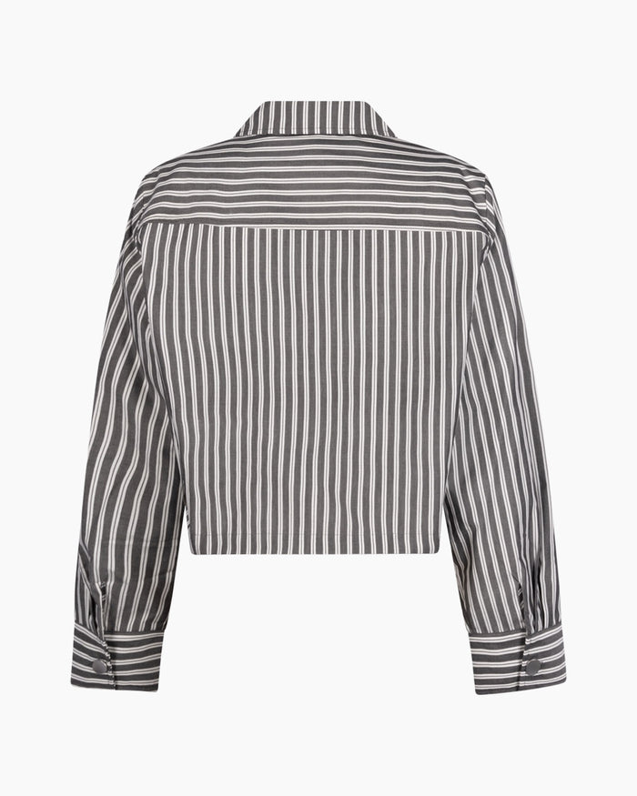 Another Label Elsie Top Black White Stripe