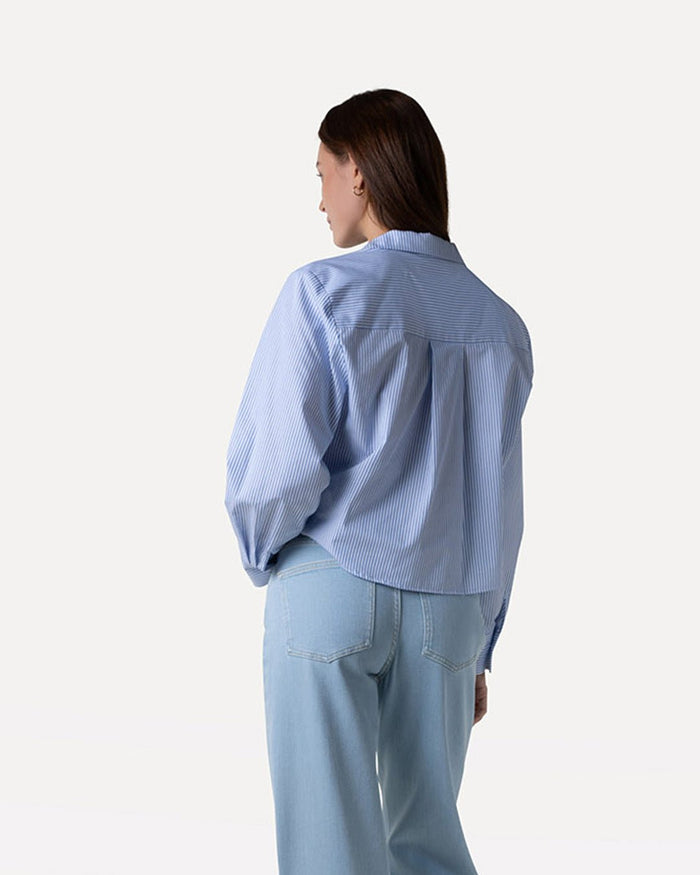 Another Label Elsie Top White Granada Stripe