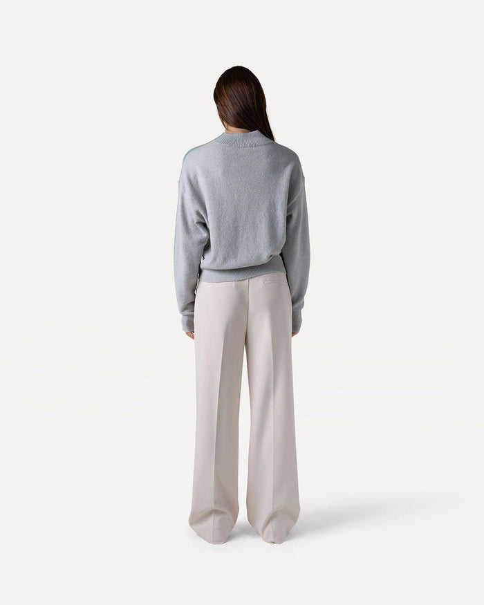 Another Label Emily Knitted Pull Jadeite Lt. Grey