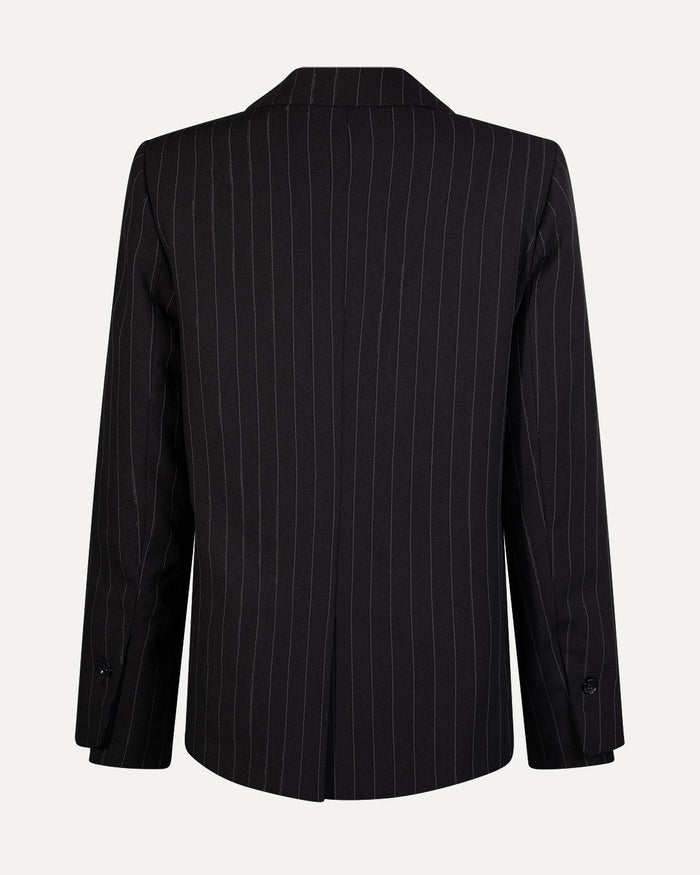 Another Label Femke Blazer Black Pin Stripe