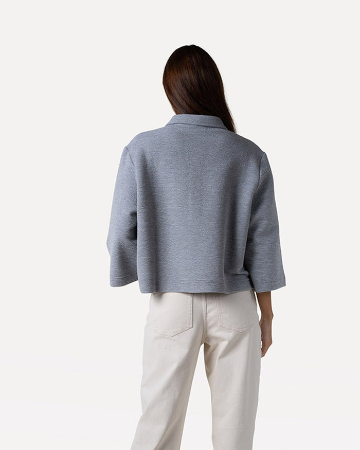 Another Label Fenna Top Grey Melee