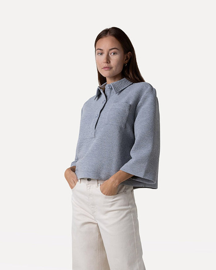 another label Fenna top Grey melee