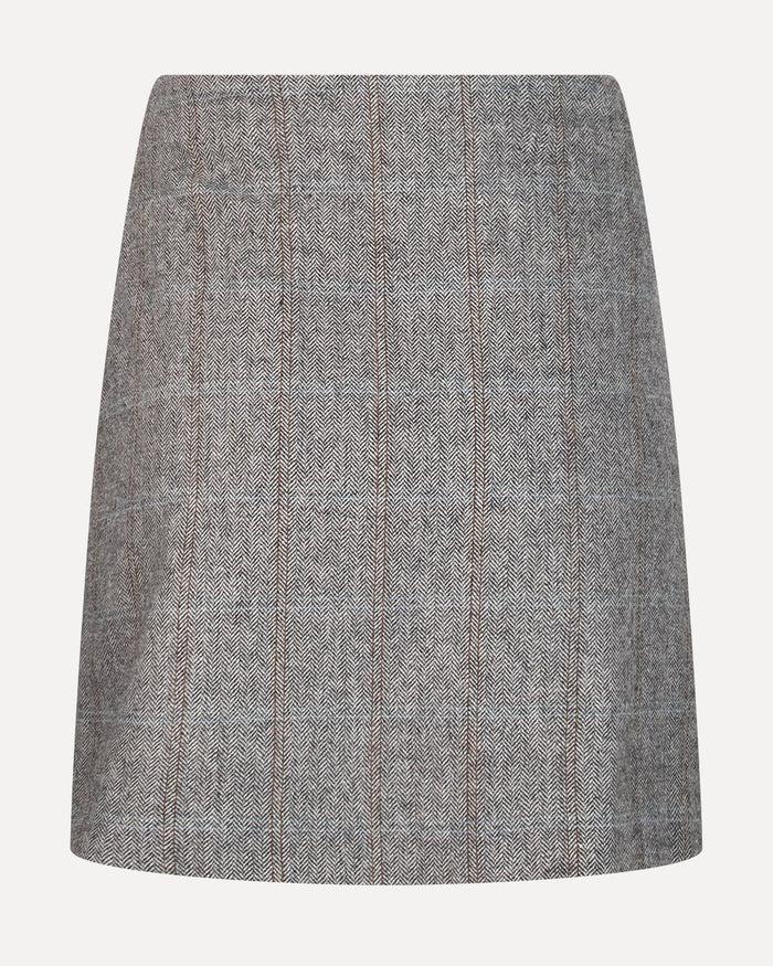 Another Label Fiene Skirt Dark Grey Check