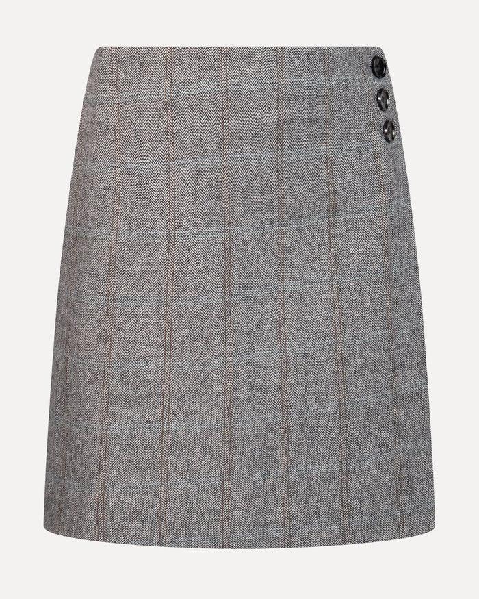 another label Fiene Skirt Dark grey check