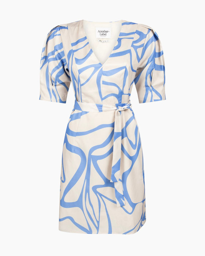 another label Florance dress Graphic blue