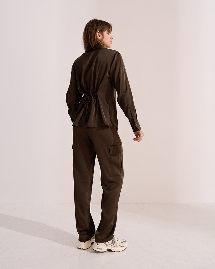 Another Label Florentina Pants Slate Black