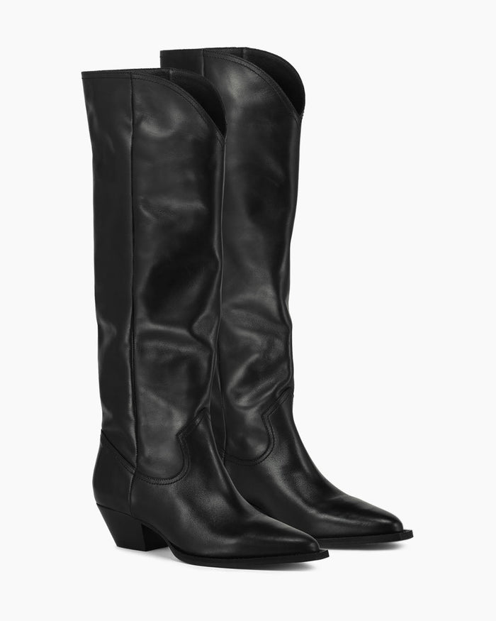 another label Gioia cowboy boot Black