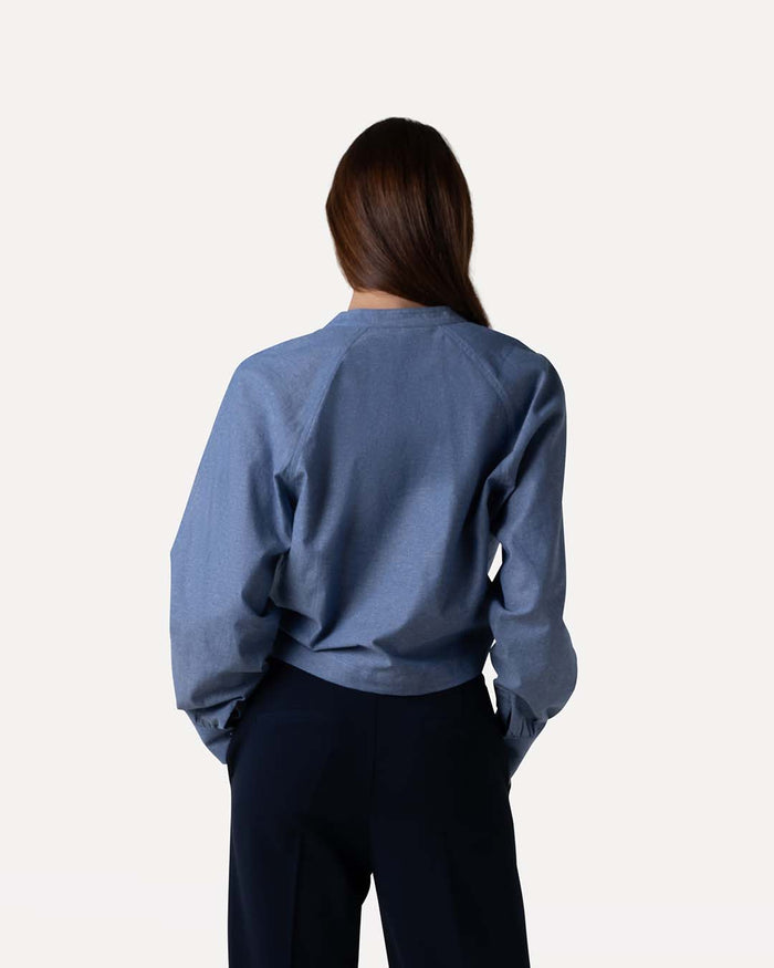 Another Label Grace Top Chambray