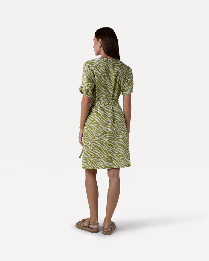 Another Label Hailey Dress Abstract Green