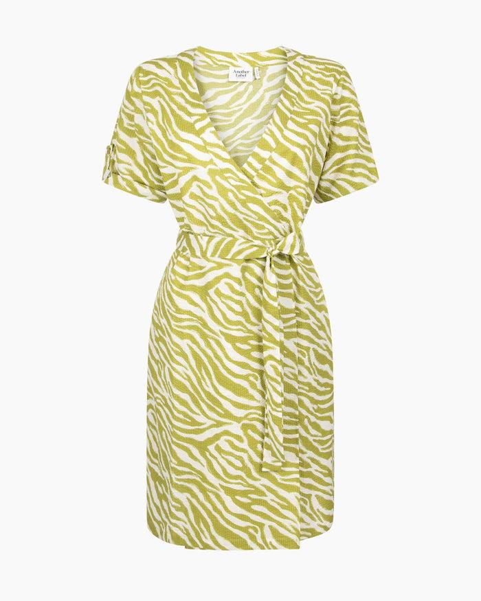 another label Hailey dress Abstract green