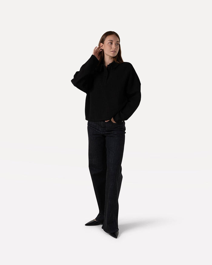 Another Label Ismene Top Black