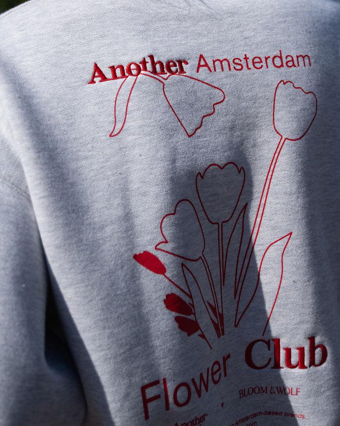 Another Label Jaxy Flower Sweat Grey Melee