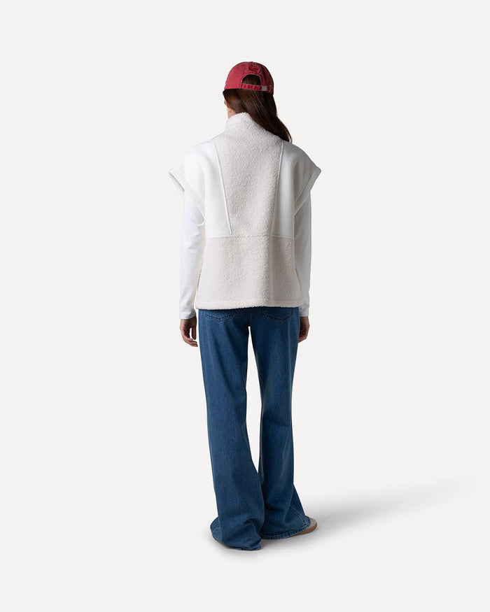 Another Label Jennifer Vest Egg White