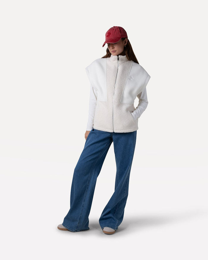 another label Jennifer vest Egg White