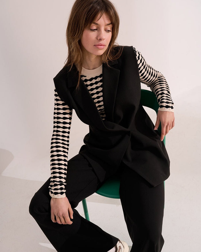 Another Label Jesse Blazer S/l Black