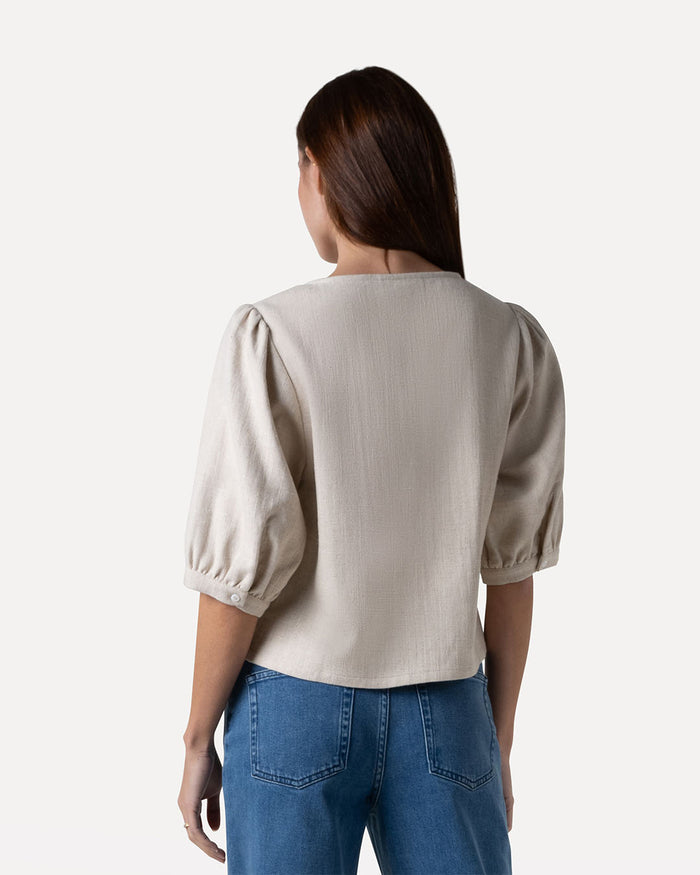 Another Label Kiek Shirt Feather Gray