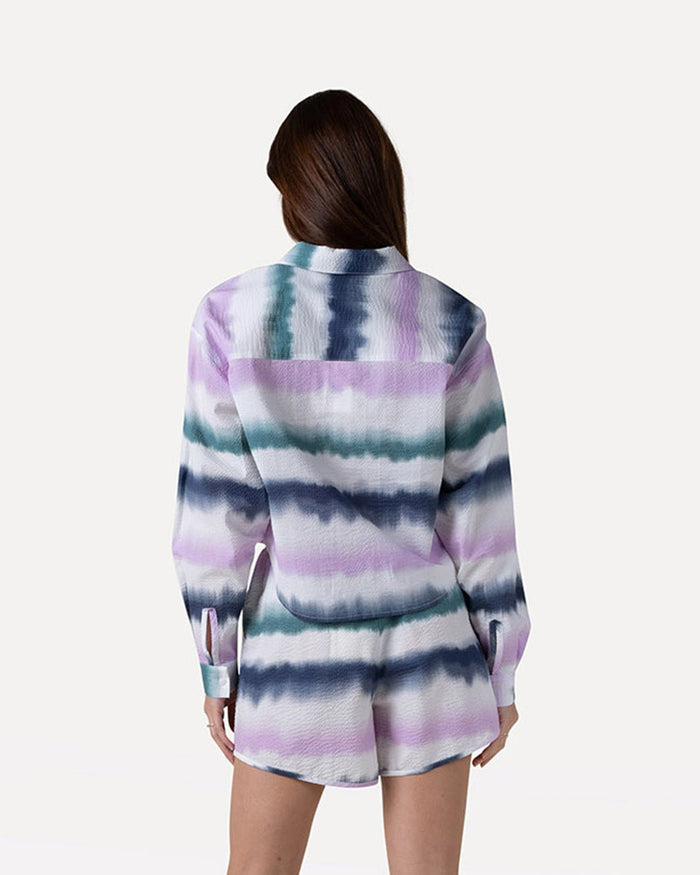 Another Label Laleha Shirt Tie Dye Stripe