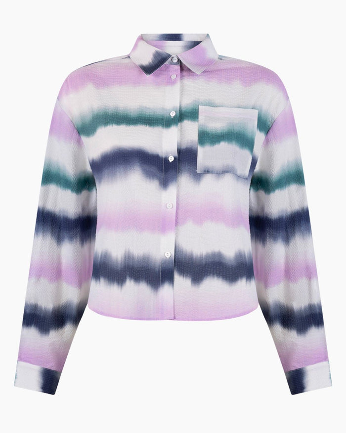 Another Label Laleha Shirt Tie Dye Stripe