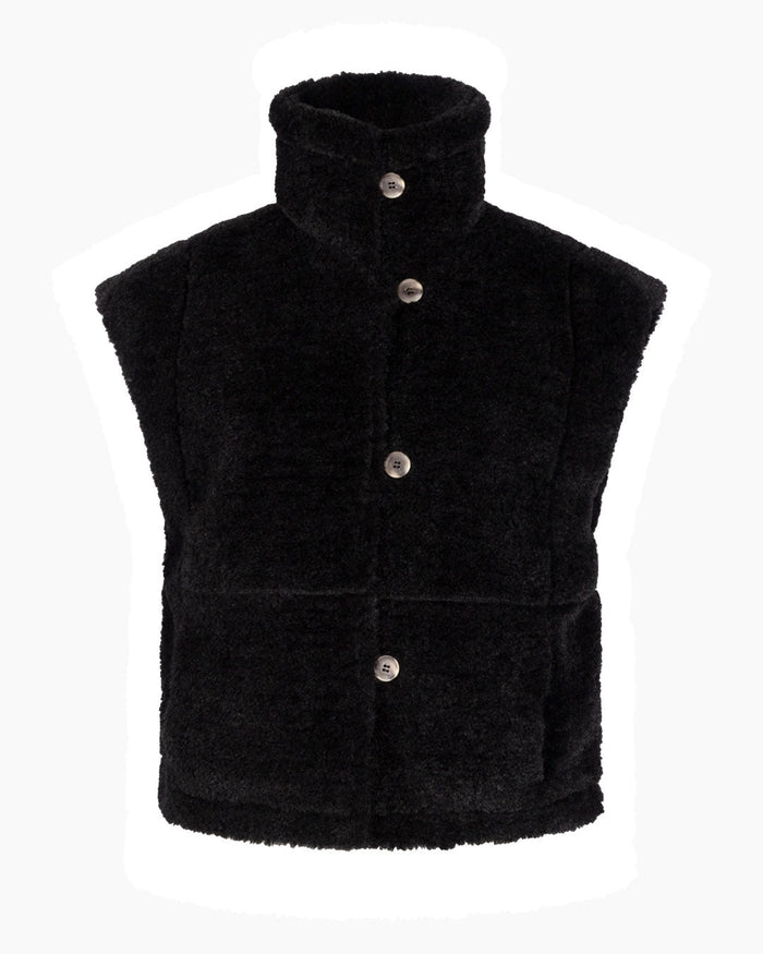 Another Label Lasse Vest Black