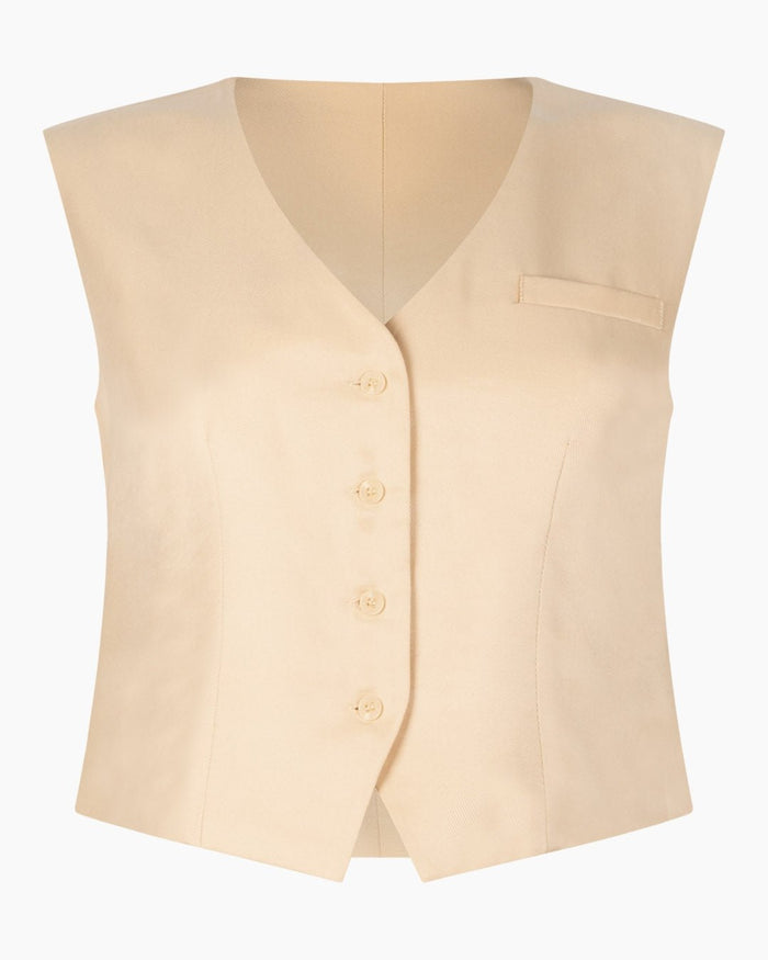 Another Label Laura Vest Sandshell