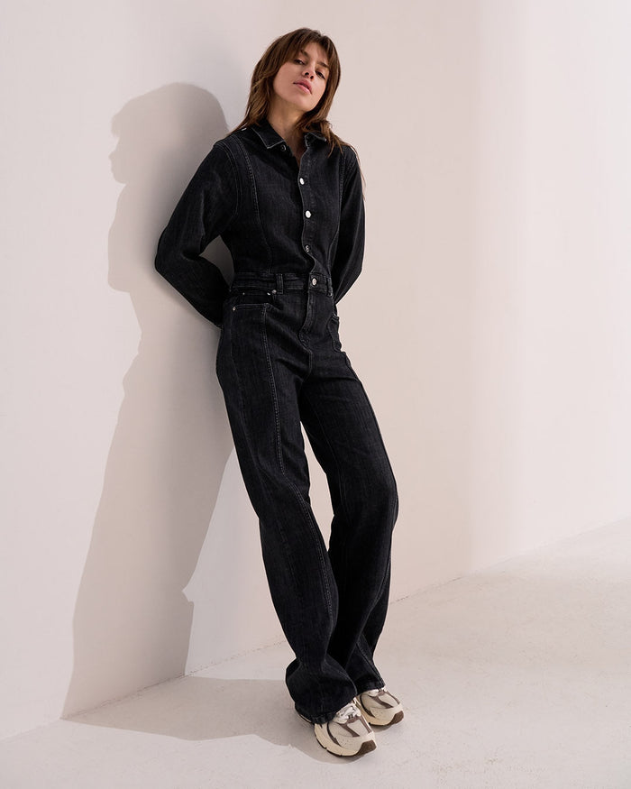 Another Label Lauren Jumpsuit Dark Grey