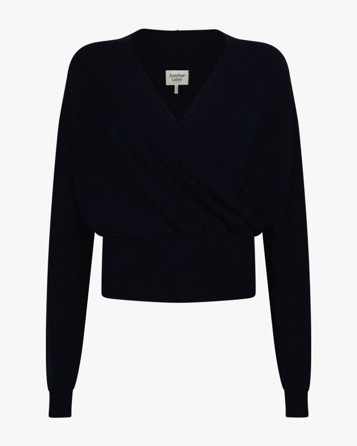 Another Label Len Knitted Pull Black