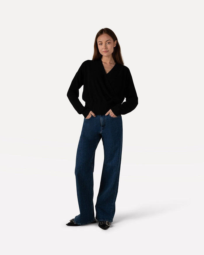 another label Len knitted pull Black