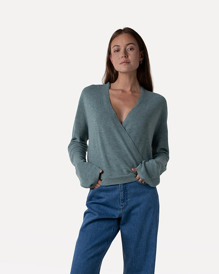 Another Label Lena Knitted Pull Egg White Melee