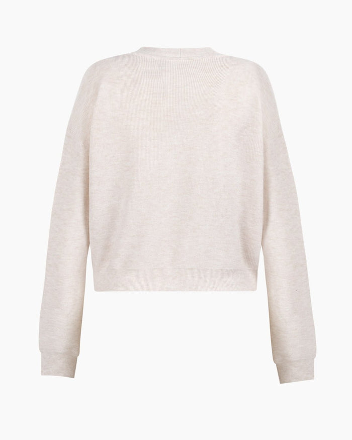 Another Label Leni Knitted Pull Egg White Melee