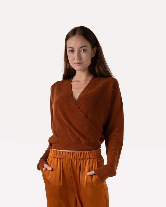 Another Label Leni Knitted Pull Egg White Melee