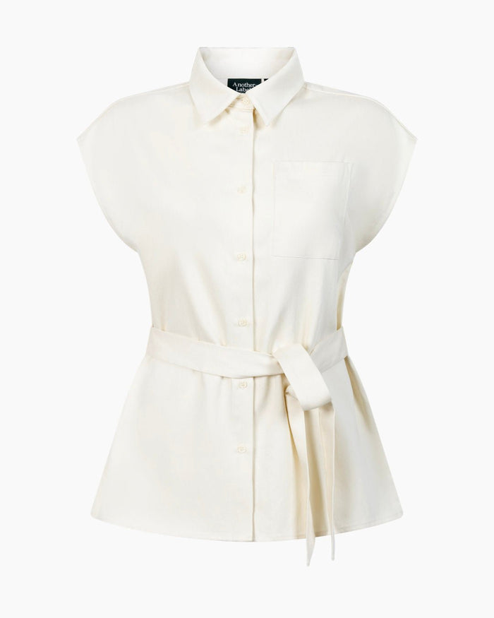 Another Label Liliam Shirt Parchment