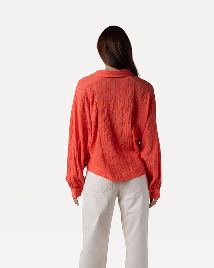 Another Label Lilly Shirt Hot Coral