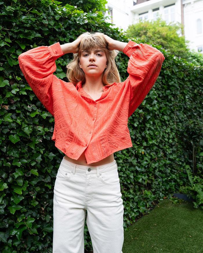 another label Lilly shirt Hot coral